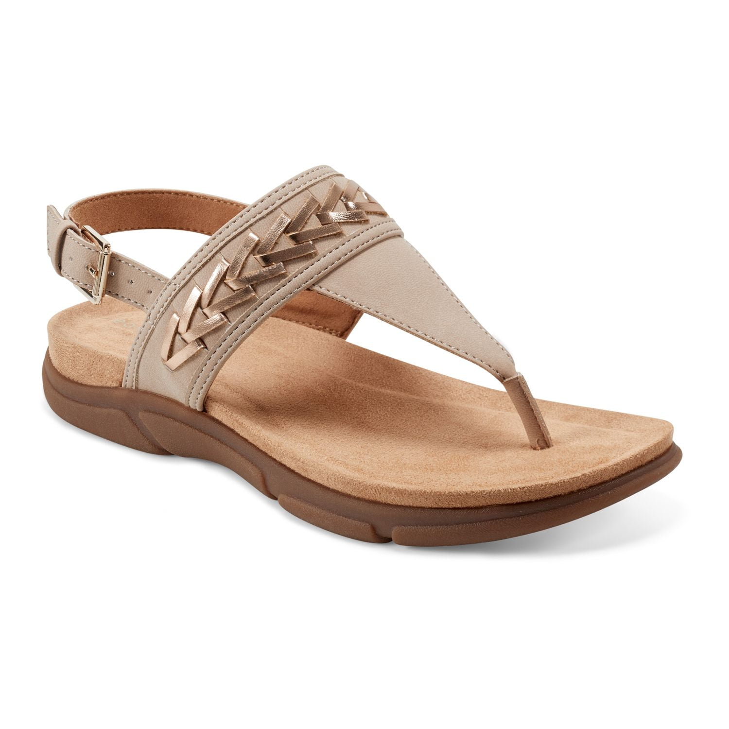 Easy Spirit Monte Women's Slingback Thong Sandals Color: Light Natural ...