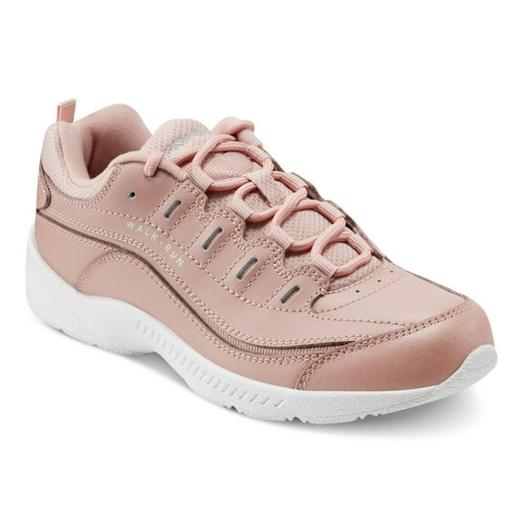 Easy Spirit Romy Women's Fashion Walking Sneakers Color: Pink Rose Leather Size: 9