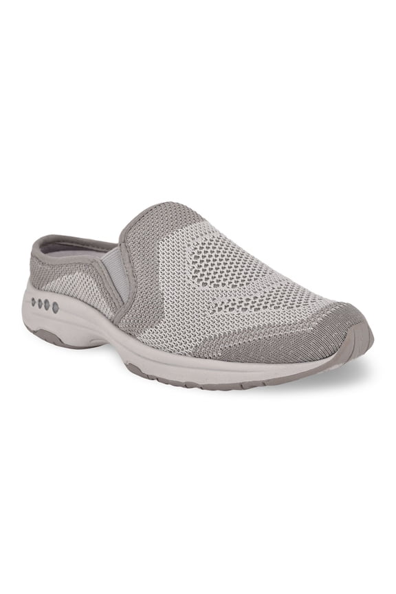 Takeknit Women's Knit Mules Color: Silver Sconce Vapor Size: 10 XW