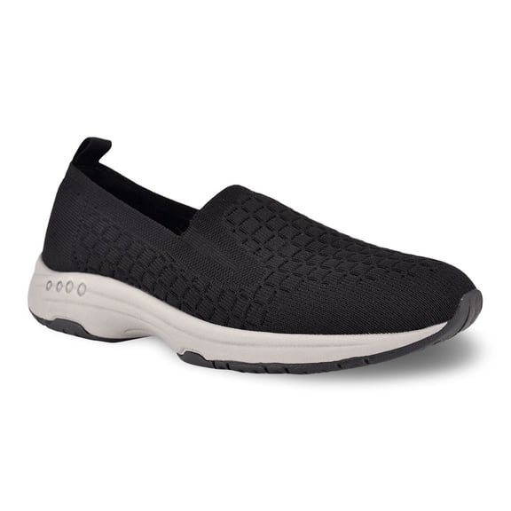 Easy Spirit Tech Women's Knit Slip-On Shoes Color: Black Size: 10 WIDE