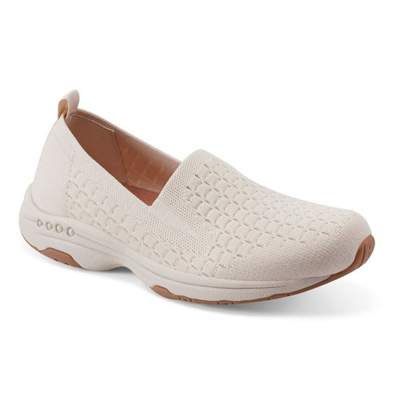 Easy Spirit Tech Women's Knit Slip-On Shoes Color: Ivory Size: 8 XW