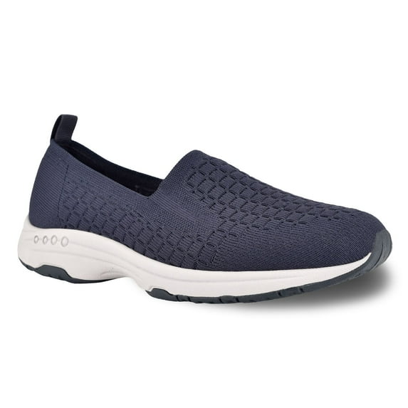Easy Spirit Tech Women's Knit Slip-On Shoes Color: Navy Size: 6 WIDE