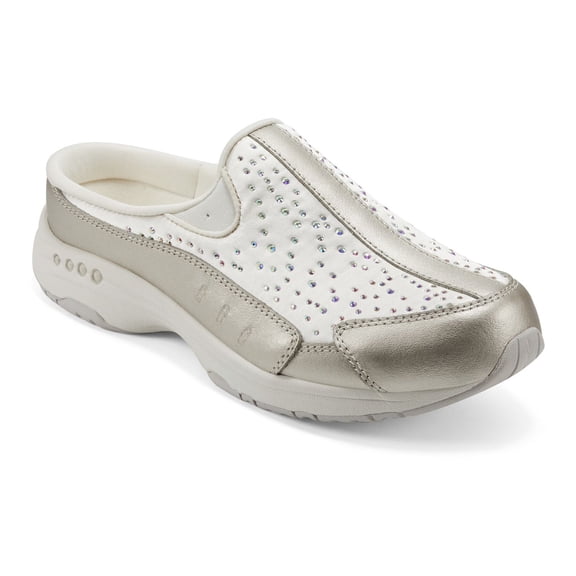 Easy Spirit Travelstone Women's Jeweled Mules Color: Gold Size: 12 WIDE