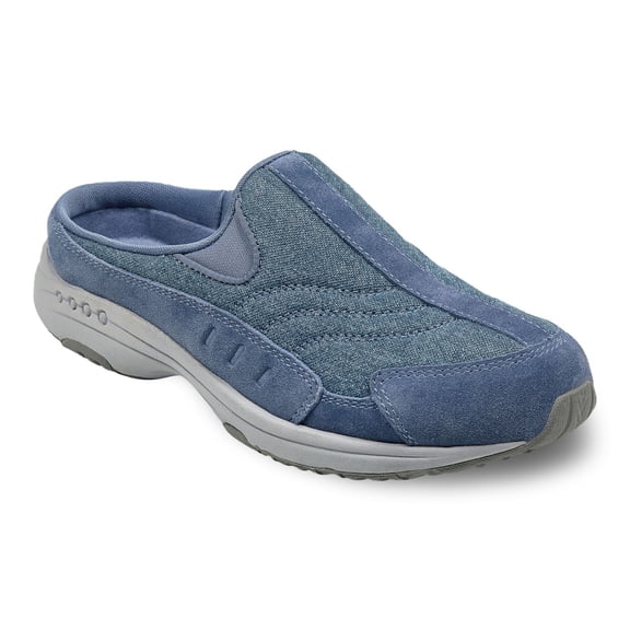 Easy Spirit Womens Traveltime 303 Athletic Mules, Blue, Size 5.0