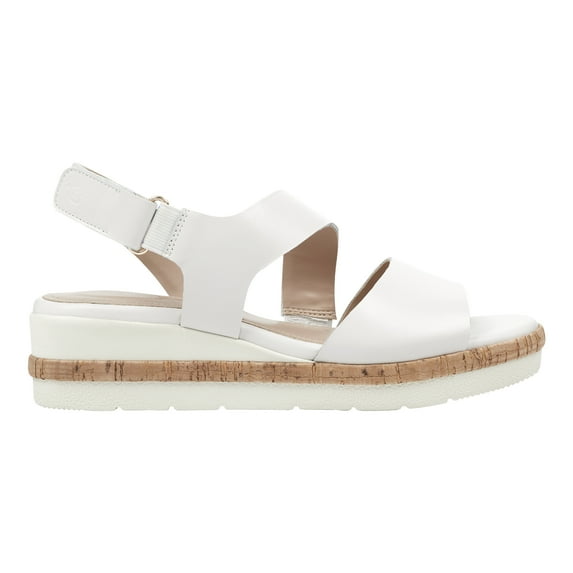 Easy Spirit Women's Kea Platform Sandals in Cream, 8.5 US