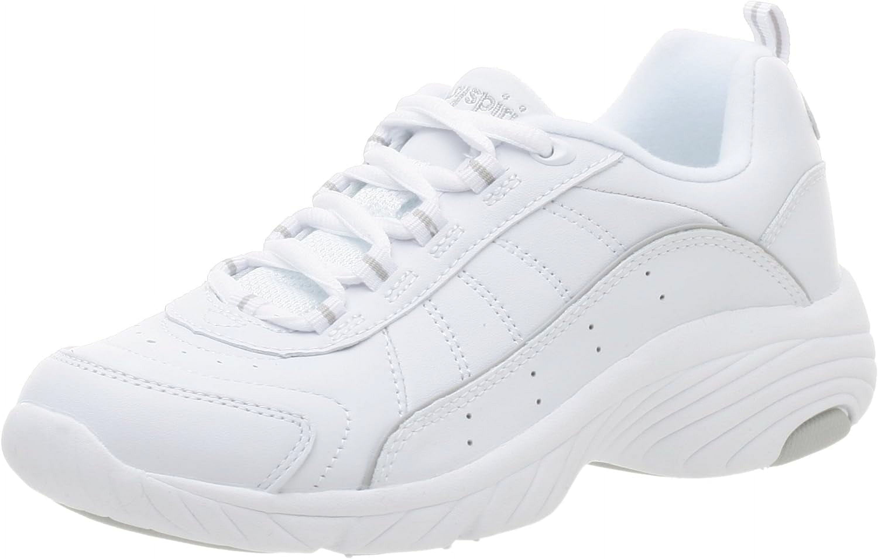 Easy Spirit Women s Punter Athletic Shoe 9 Wide White Walmart