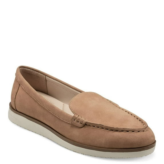 Easy Spirit Women's Shutter Loafer, Medium Brown Nubuck, 8