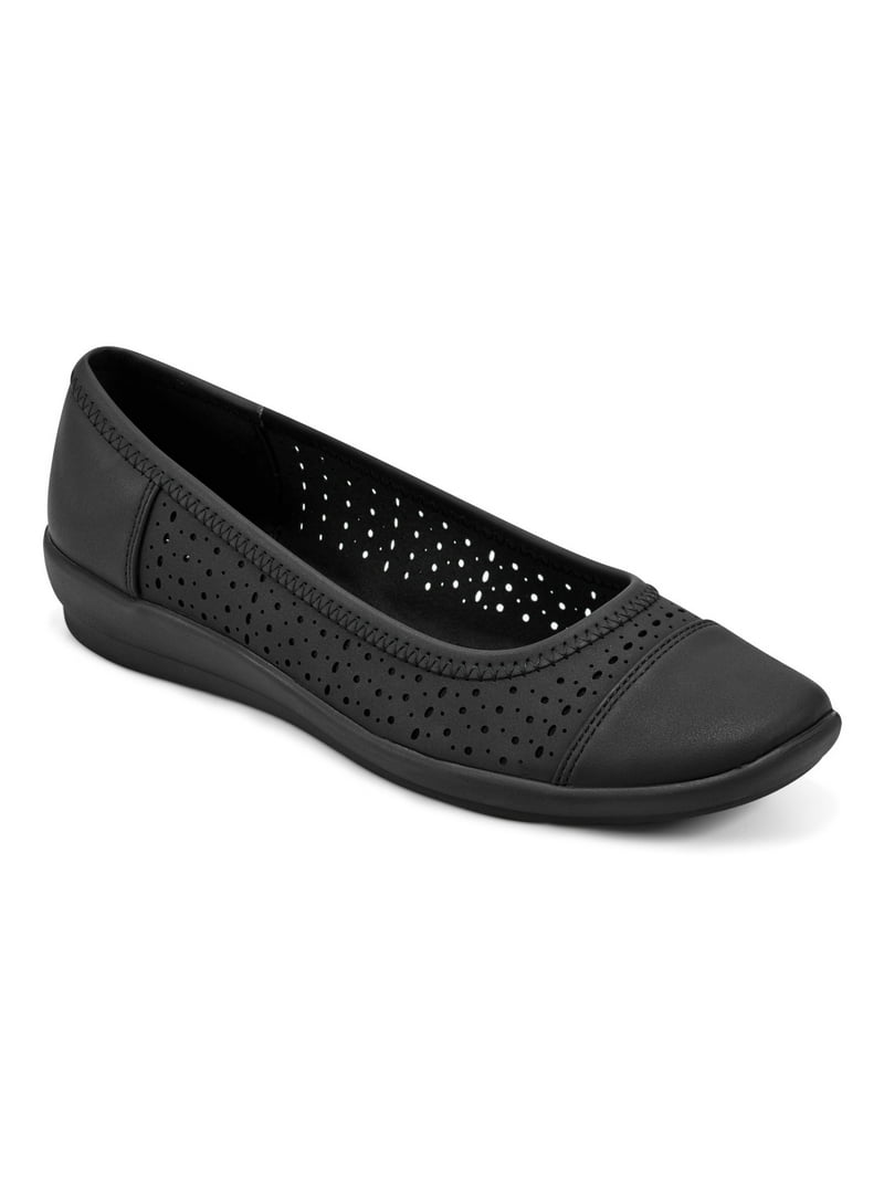 Easy Spirit Women's Avien Slip On Perforated Ballet Flats