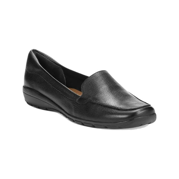 Easy Spirit Womens Abide Leather Metallic Loafers