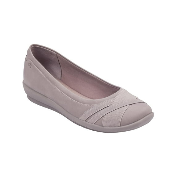 Easy Spirit Womens Acasia 3 Faux Leather Slip On Ballet Flats