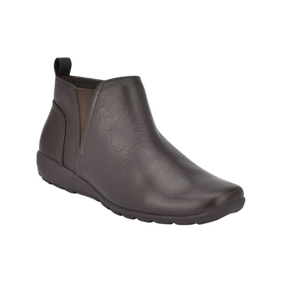 Easy Spirit Womens Aerial Leather Low Heel Ankle Boots