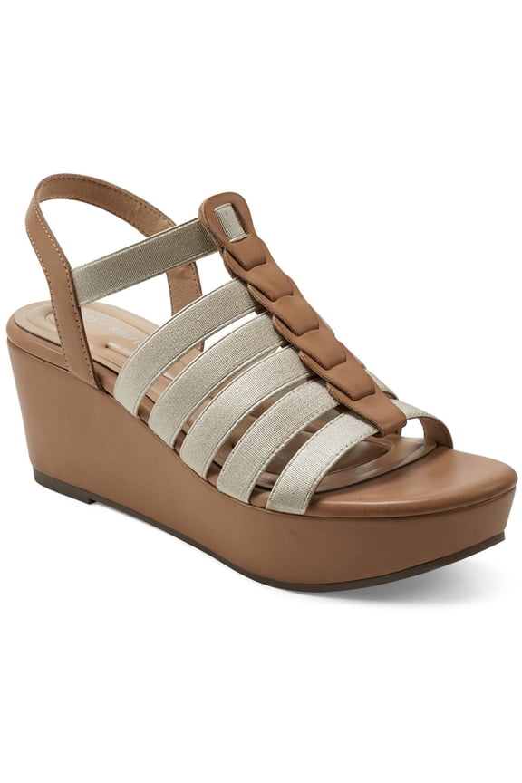 Womens Avinna Faux Leather Strappy Platform Sandals