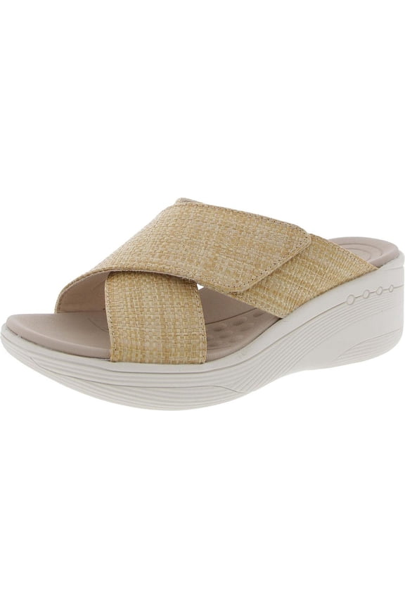 Womens Bindie 2 Woven Open Toe Wedge Sandals