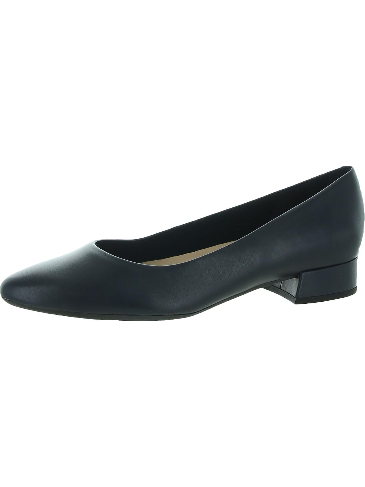 Easy Spirit Womens Caldise Leather Low Heel Block Heels - Walmart.com