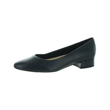 Easy Spirit Womens Caldise Leather Low Heel Block Heels