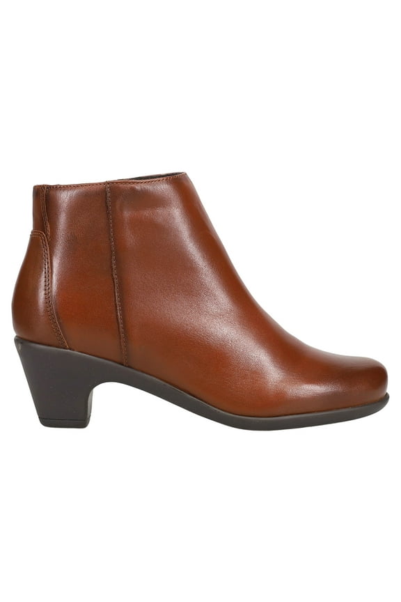 Womens Camira Round Toe Zippered  Ankle Boots