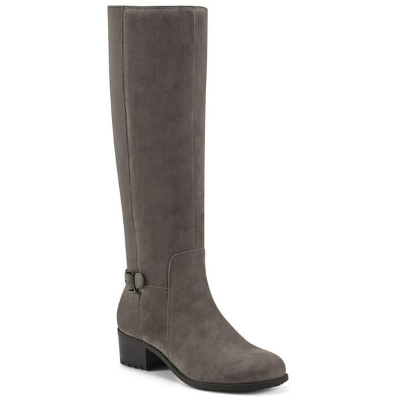 Easy Spirit Womens Chaza Suede Zipper Knee-High Boots