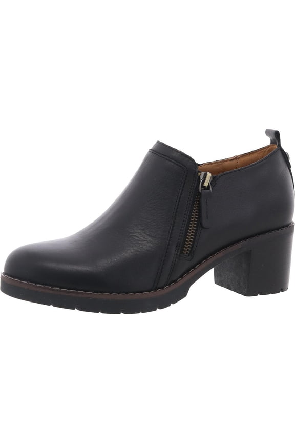 Womens Cosa Zipper Leather Shooties