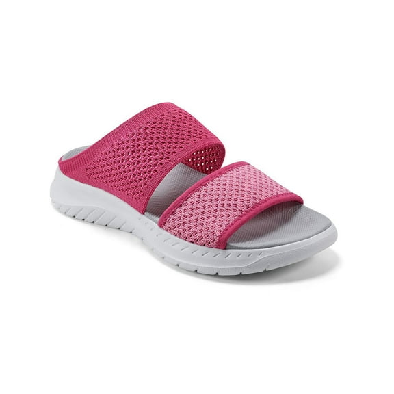Easy Spirit Womens Davera 2 Open Toe Slip On Slide Sandals