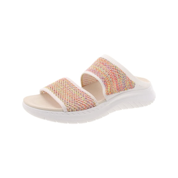 Easy Spirit Womens Davera 2 Open Toe Slip On Slide Sandals