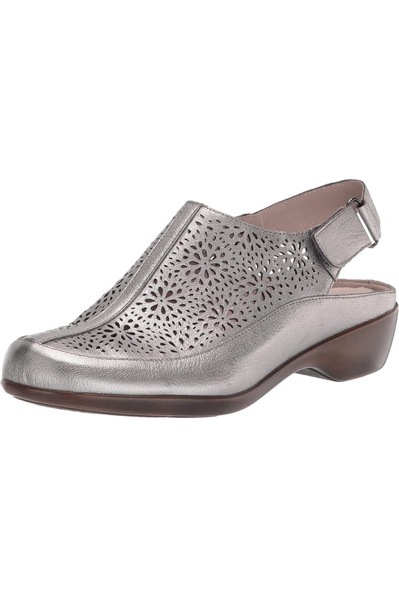 Womens Dawn Clogs 6.5 X-Wide Pewter