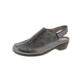 thumbnail image 1 of Easy Spirit Womens Dawn Leather Slingback Flat Sandals Metallic 6 Medium (B,M), 1 of 2