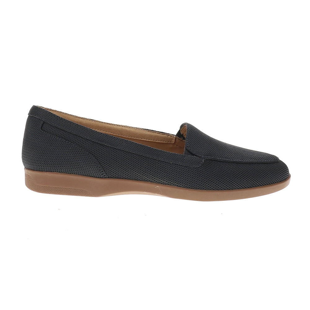 Easy Spirit Devitt19 – Mocassino Basso Donna, Tomaia In Pelle Con Inserti Elastici, Nero