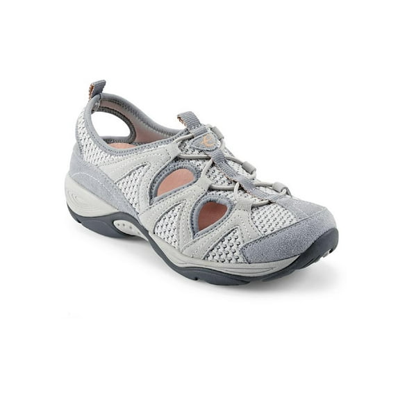 Easy Spirit Womens Earthen 10 Suede Stretch Slip-On Sneakers