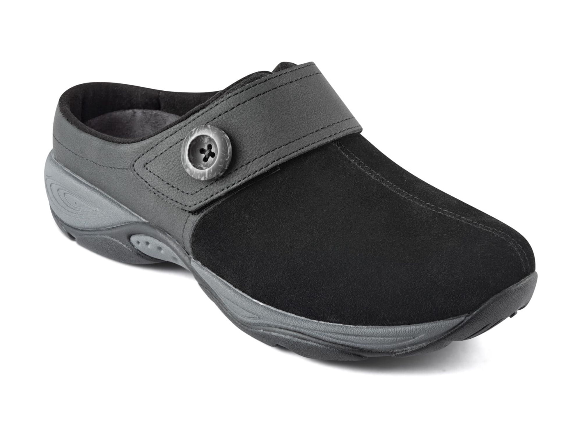Easy Spirit Women's EDLINE Button Strap Slip-On Mules