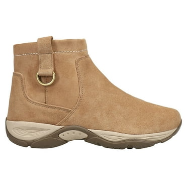 Easy Spirit Womens Elton Round Toe Zippered Pull On  Ankle Boots