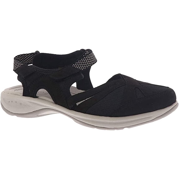 Easy Spirit Womens Esplash Mary Jane Flat 9 Narrow Black/White