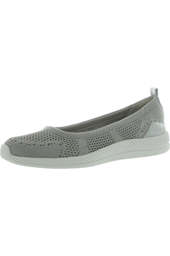 Womens Glitz Metallic Slip On Slip-On Sneakers