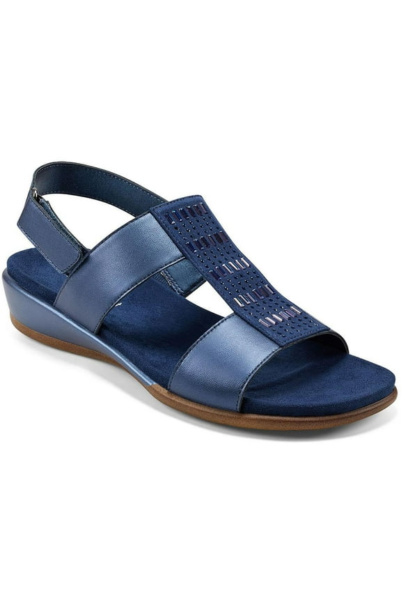 Womens Hazel Embellished Leather Flat Sandals