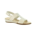 thumbnail image 1 of Easy Spirit Womens Hazel Leather Embellished Flat Sandals, 1 of 4