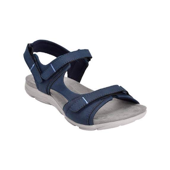 Easy Spirit Womens Lake 3 Strappy Hook and Loop Sport Sandals