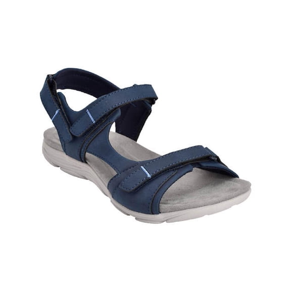 Easy Spirit Womens Lake 3 Strappy Hook and Loop Sport Sandals