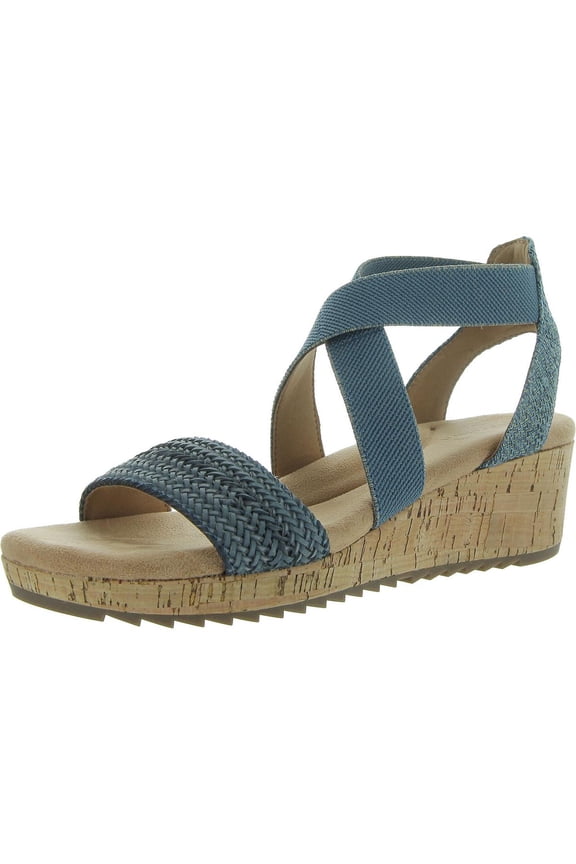 Womens Lorena 2 Leather Woven Slingback Sandals