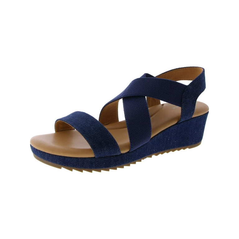 Stretchy wedge sandals hot sale