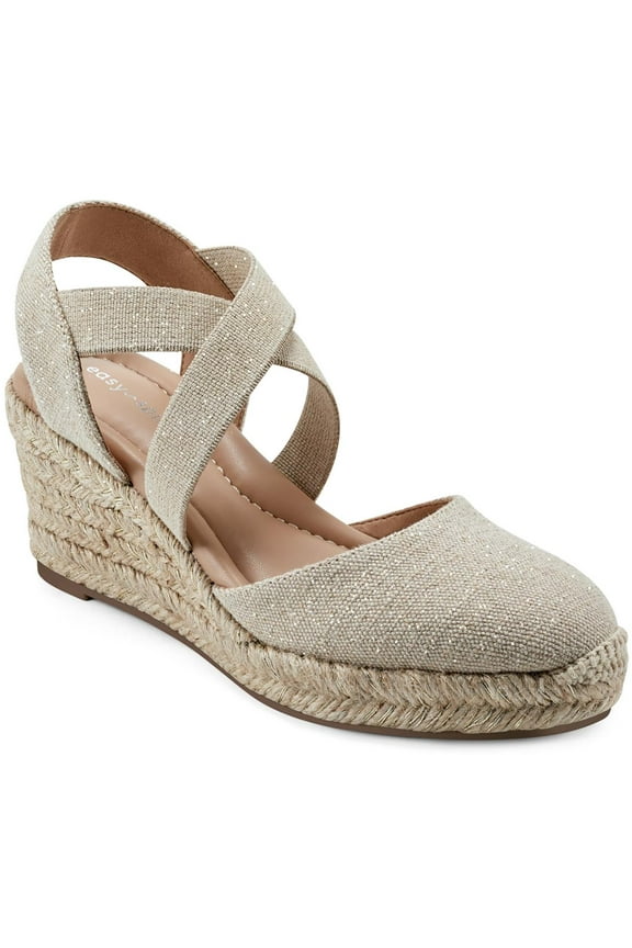 Womens MEZA7 Almond toe Slip on Wedge Sandals