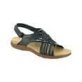 thumbnail image 1 of Easy Spirit Womens Mar Woven Leather Flat Sandals, 1 of 4