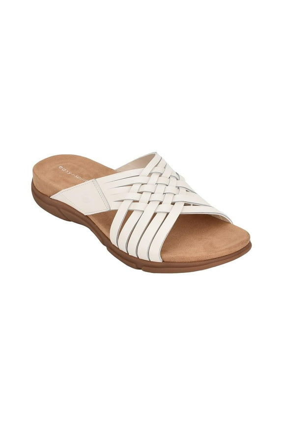 Womens Meadow Leather Slip On Huarache Sandals Ivory 9 Medium (B,M)