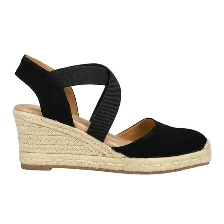 Easy Spirit Womens Meza Espadrille Wedge  Casual Shoes