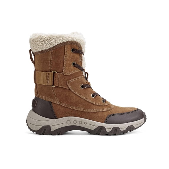 Easy Spirit Womens Norte Suede Zipper Winter & Snow Boots