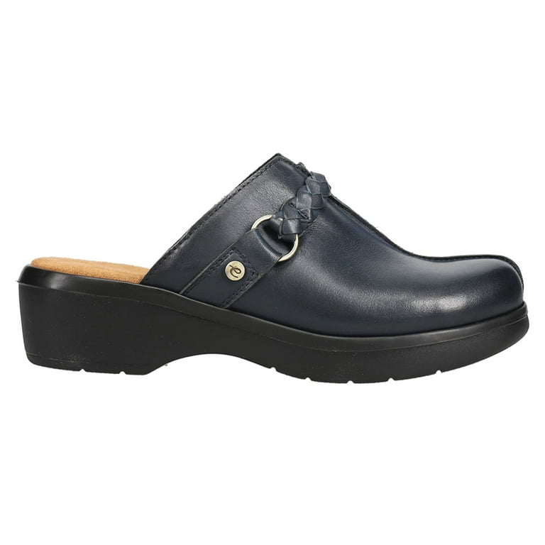 Leather Easy Spirit Mules Black Easy Spirit Shoes Easy Spirit