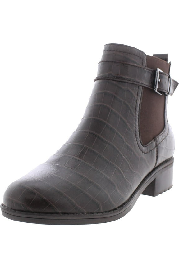 Womens Rae X Martha Stewart  Embossed Round Toe Chelsea Zippere