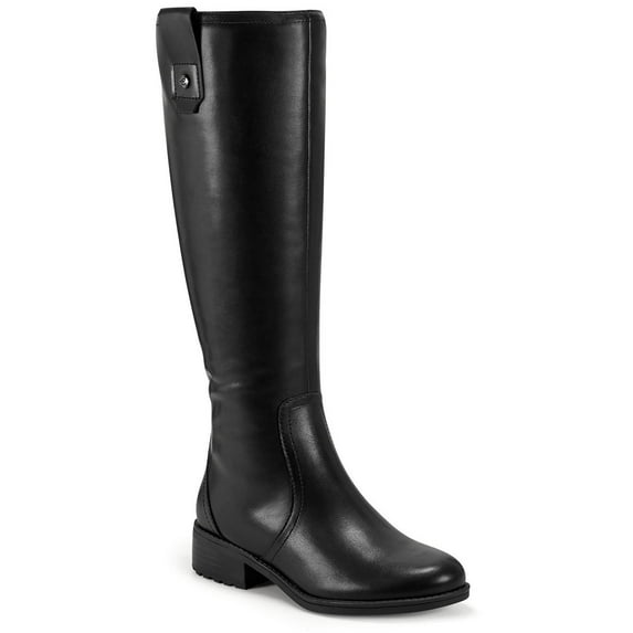 Easy Spirit Womens Rhonda Leather Block Heel Knee-High Boots