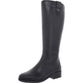 thumbnail image 1 of Easy Spirit Womens Rhonda Leather Block Heel Knee-High Boots, 1 of 5