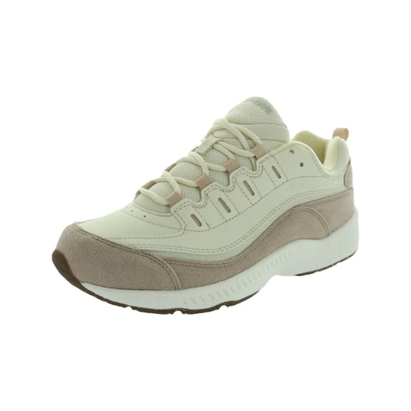 Easy Spirit Womens Romy Leather Workout Running Shoes Beige 7 Medium (B,M)