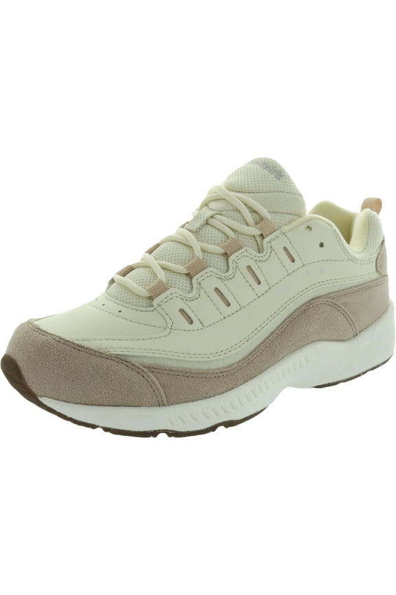 Womens Romy Leather Workout Running Shoes Beige 7 Medium (B,M)