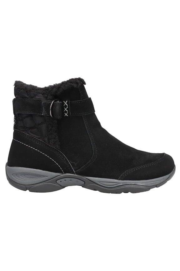 Womens Elk Round Toe Zippered Pull On  Ankle Boots